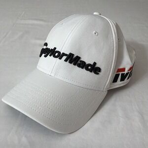 TaylorMade M5 TP5 Cap Adjustable Strap White Adult OSFA Golf Hat Polyester